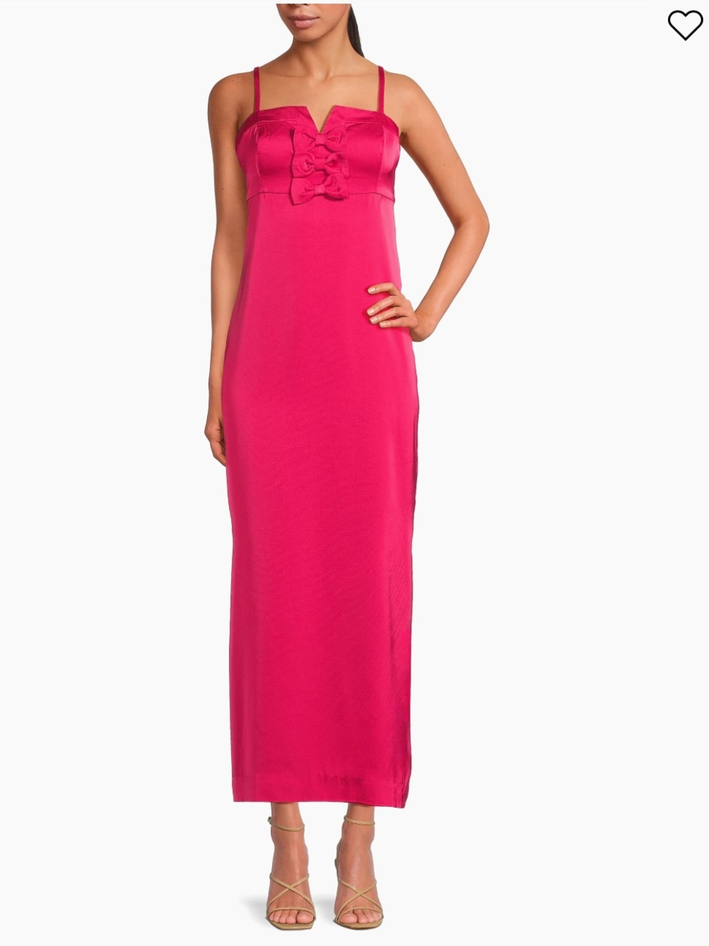 Lilly Pulitzer Jean Bow Midi Dress - Raspberry Rouge (Size 10)